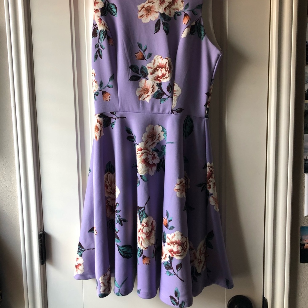 Francesca’s XS Purple Floral Dress